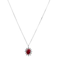 Collana Stevanella Gioielli Donna in Oro bianco RUB. 6X4 - 0.51CT